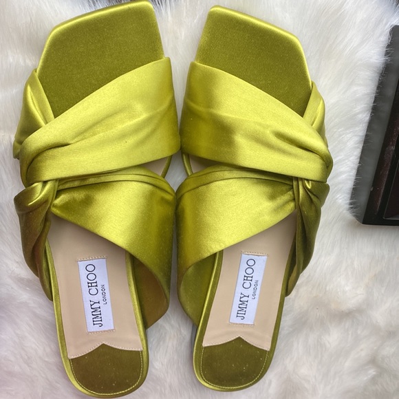 Jimmy Choo Flats Lime color - Picture 4 of 4